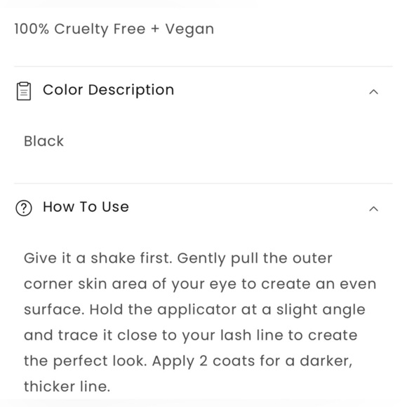 NIB Obsidian Waterproof Liquid Eyeliner - Picture 5 of 7